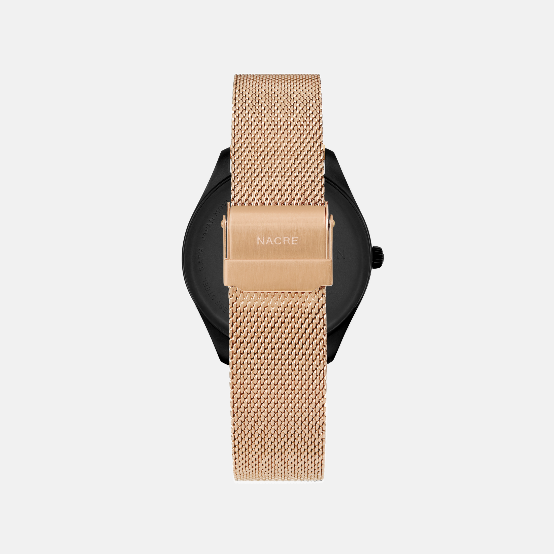 Lune 8 - Rose Gold - Natural Leather